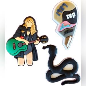 3pc Taylor Swift “Reputation” Croc Snaps